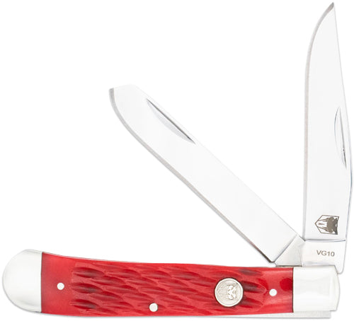 Cobratec Trapper Two Blade - G-10 Red/ss Slip Joint