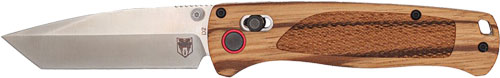 Cobratec Legacy Bar Lock 3" - Zebrawood/satin Tanto D2 Blade
