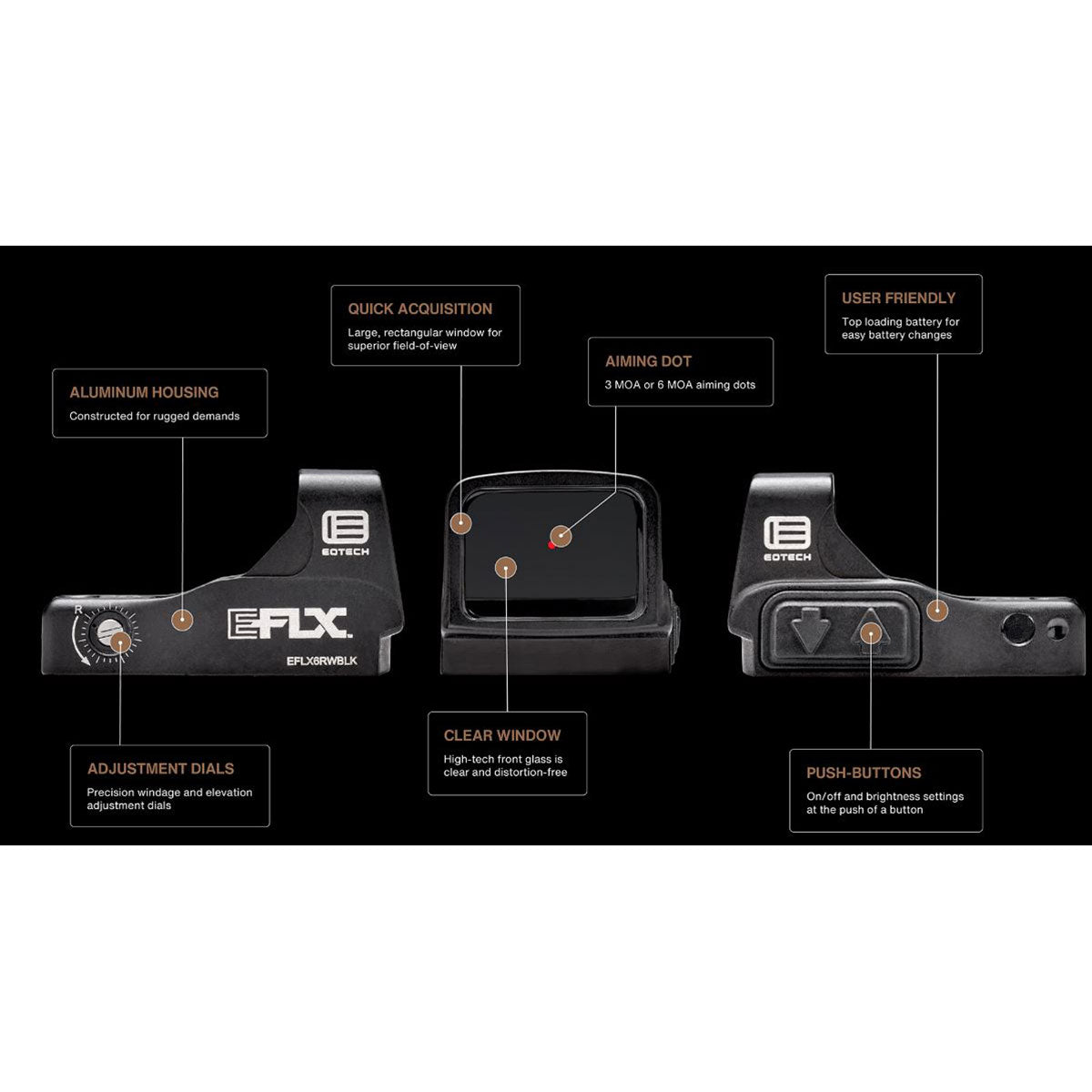 Eotech Mini Reflex Sight - 3 Moa Dot Black