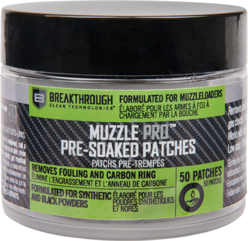 Breakthrough Muzzleloader - Round Presoaked Patches