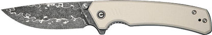Civivi Knife Merit 3.28" Ivory - G10/damascus Liner Lock