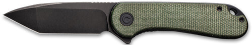 Civivi Knife Elementum 2.96" - Green Micarta/black D2 Clam Pk