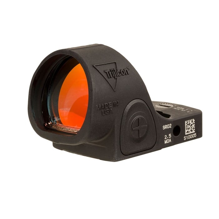 Trijicon SRO Adjustable LED Reflex Red Dot Sight – 1 MOA/2.5 MOA (Black)