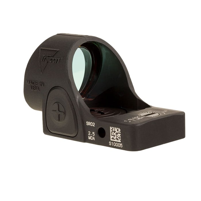 Trijicon SRO Adjustable LED Reflex Red Dot Sight – 1 MOA/2.5 MOA (Black)