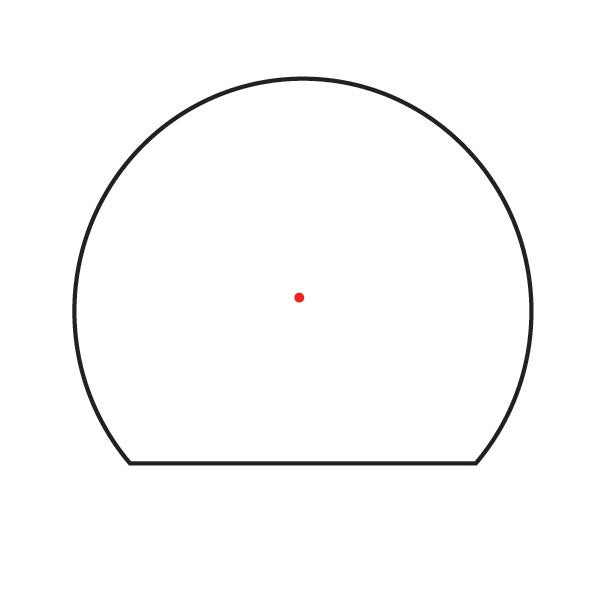 Trijicon SRO Adjustable LED Reflex Red Dot Sight – 1 MOA/2.5 MOA (Black)